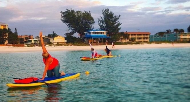 Anna Maria Island Paddleboard Lessons? Try Salty Budda for lessons and  SUP Yoga.